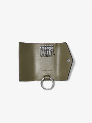 michael kors leather key holder|Rivington Leather Key Holder .